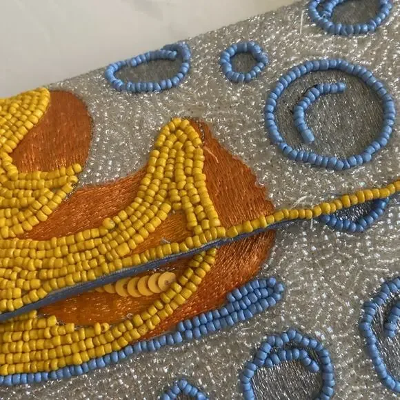 New Viral Made In India Rubber Ducky Beaded Bag Yellow White Blue Bubbles Duck
